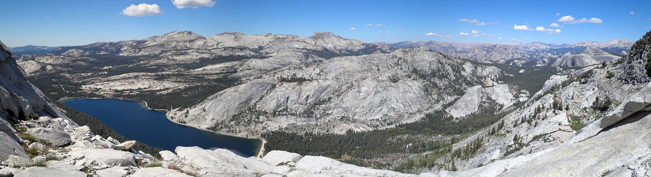 Panoramic view from Tenaya Peak